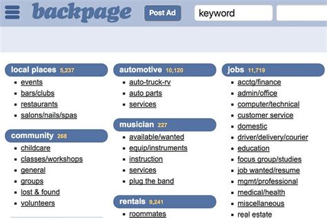 site excort|Top 20 Backpage Alternatives: The Best New Sites Like。